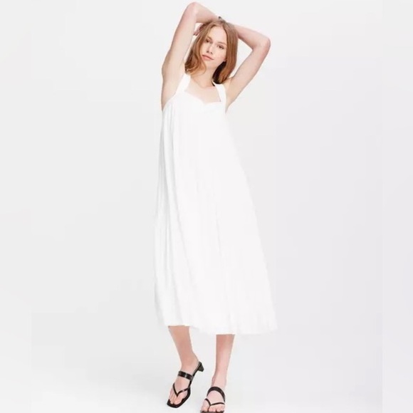 Rag & Bone Sabine Midi Dress in Marshmallow Size 6 - Picture 1 of 14